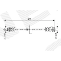 Brake line pipe