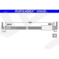 Brake line pipe