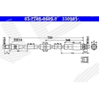 Brake line pipe