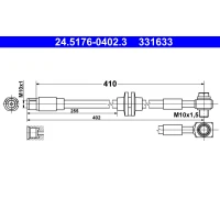 Brake line pipe