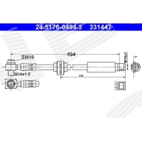 Brake line pipe