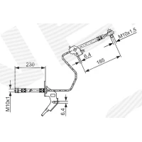 Brake line pipe