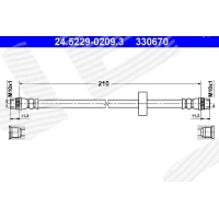 Brake line pipe