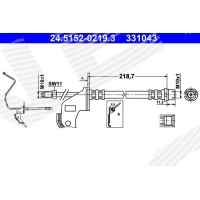 Brake line pipe