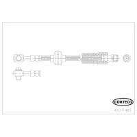 Brake line pipe