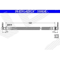 Brake line pipe