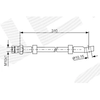 Brake line pipe