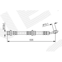 Brake line pipe