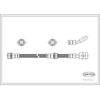 Brake line pipe