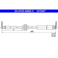 Brake line pipe