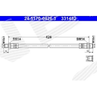 Brake line pipe