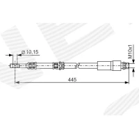 Brake line pipe