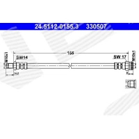 Brake line pipe