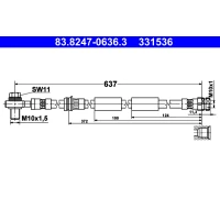 Brake line pipe