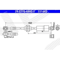 Brake line pipe