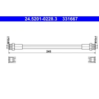 Brake line pipe