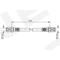 Brake line pipe