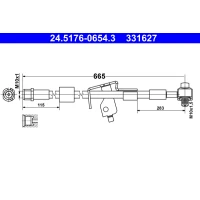 Brake line pipe