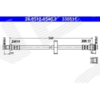 Brake line pipe