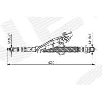 Brake line pipe