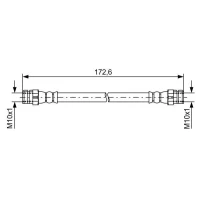 Brake line pipe