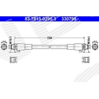 Brake line pipe