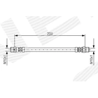 Brake line pipe