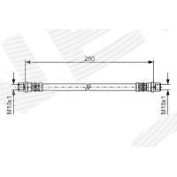 Brake line pipe