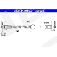 Brake line pipe