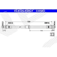 Brake line pipe