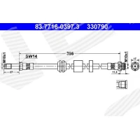 Brake line pipe