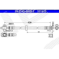 Brake line pipe