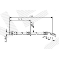 Brake line pipe