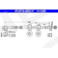 Brake line pipe