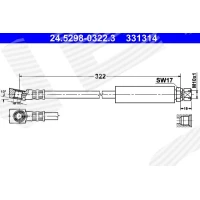 Brake line pipe