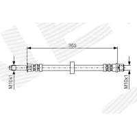 Brake line pipe