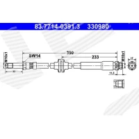 Brake line pipe