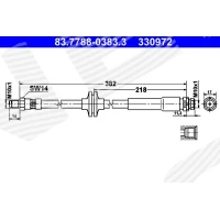 Brake line pipe