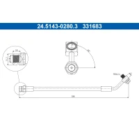 Brake line pipe