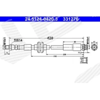 Brake line pipe