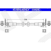 Brake line pipe