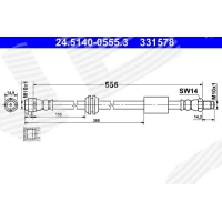 Brake line pipe