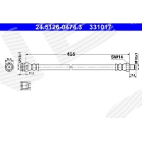 Brake line pipe