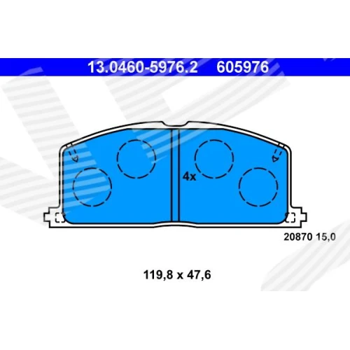 BRAKE PADS FOR DISC BRAKES - 0