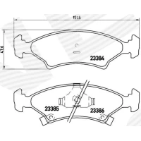 Brake pads for disc brakes