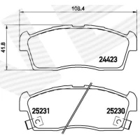 Brake pads for disc brakes