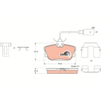 Brake pads for disc brakes