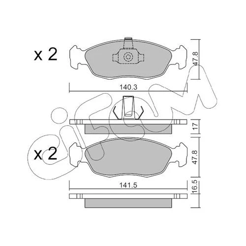 BRAKE PADS FOR DISC BRAKES - 0