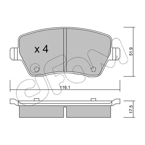 BRAKE PADS FOR DISC BRAKES - 0