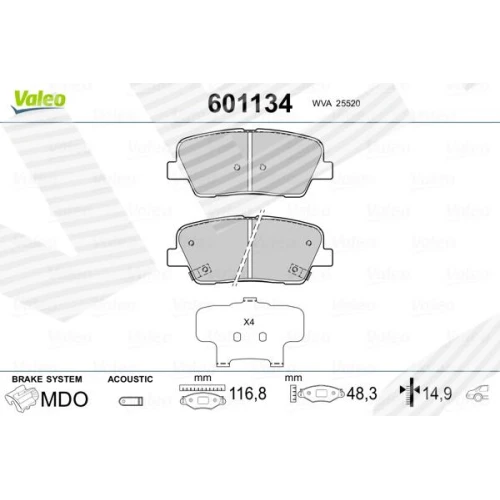 BRAKE PADS FOR DISC BRAKES - 0